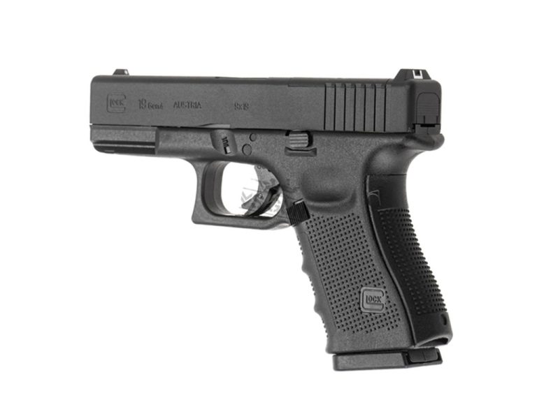 Vista lateral de la Glock 19 Gen 4 MOS CO2