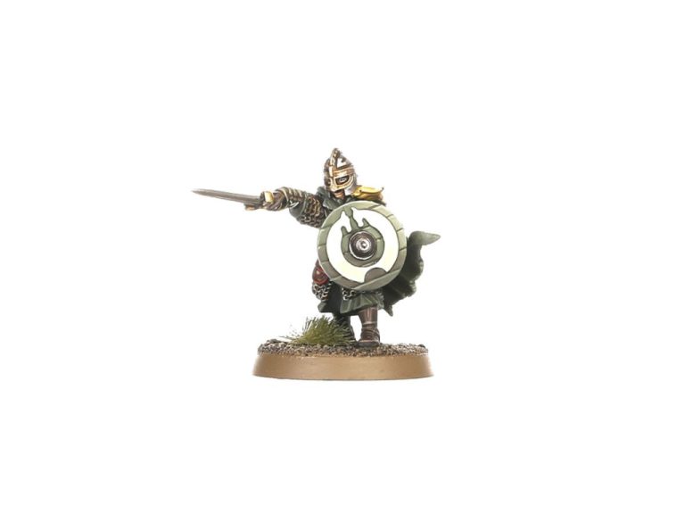 Éowyn disfrazada como Dernhelm a pie