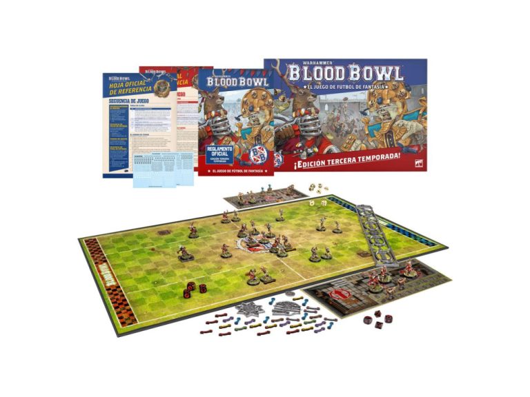Contenido de la caja de inicio de Blood Bowl 3ª Edición
