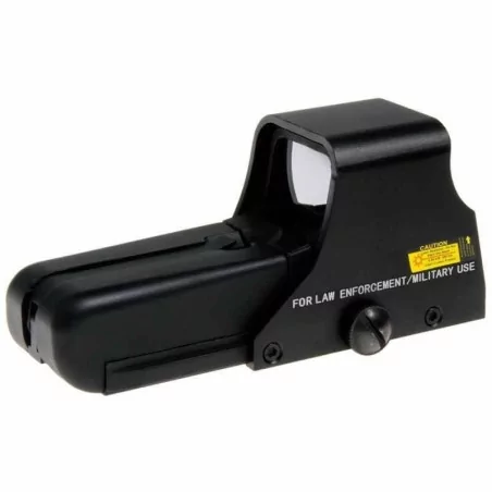 Mira Holográfica 552 Eotech negra, robusta y ajustable