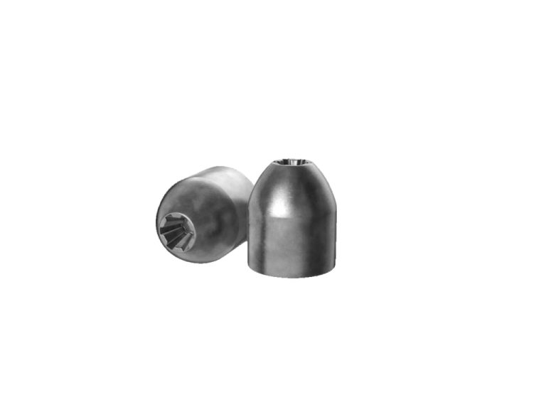 Detalle de la punta hueca del balin H&N Grizzly 6.35