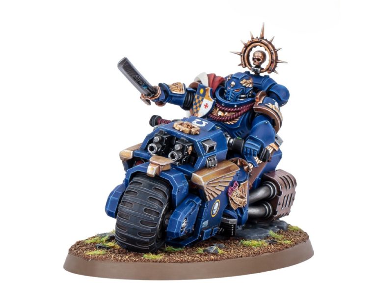Miniatura del Capitan en moto Marines Espaciales