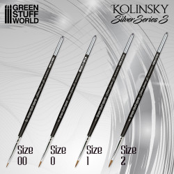 Pinceles Kolinsky Silver Series GSW para pintar miniaturas