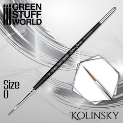Pincel Kolinsky Silver Series 0 GSW para pintar Warhammer