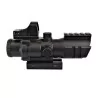 Mira js tactical 4x32 con fibra óptica + micro red dot