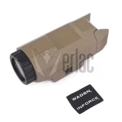LINTERNA PARA PISTOLA WADSN ESTILO APL TAN