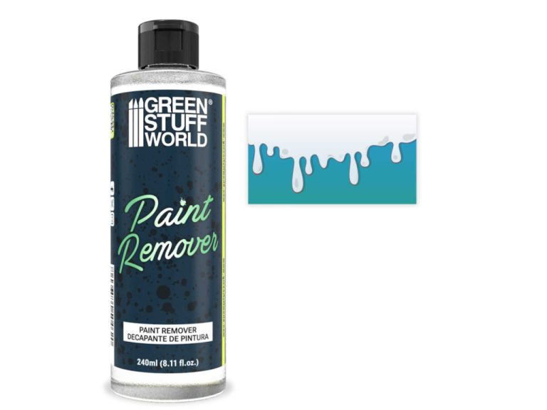Retirando pintura de figura con decapante de pintura GSW
