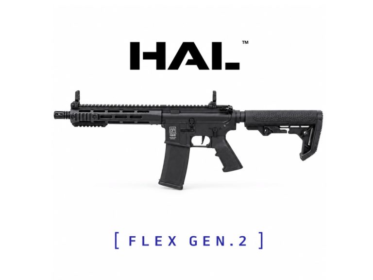 Fusil Specna Arms SA-F03 FLEX Gen.2 HAL ETU Negro de lado