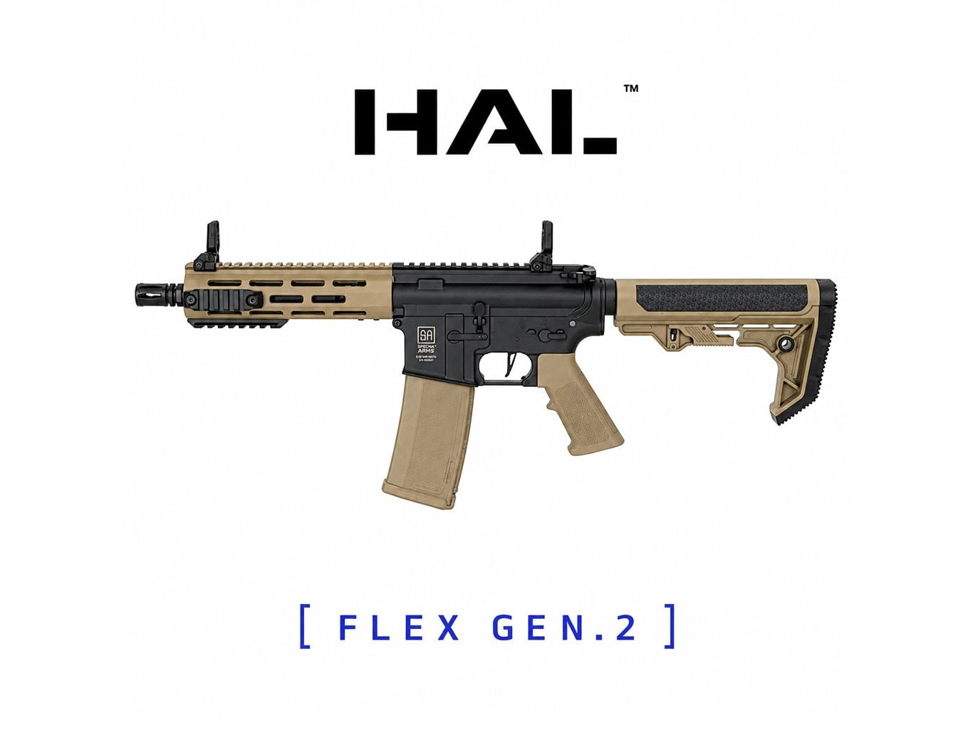 Réplica Specna Arms Sa-F14 Flex Gen2 Hal Etu Negra Tan