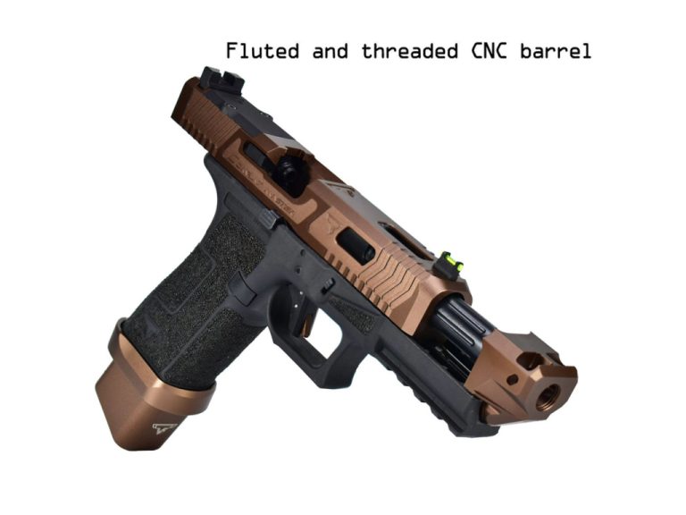 Vista superior de la pistola GBB G17 TTI Ballerina Taran Tactical