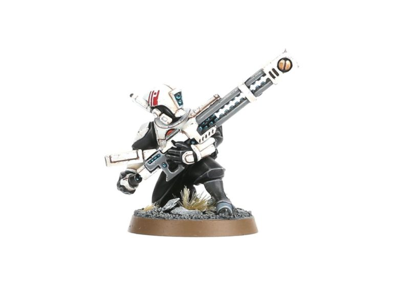 Rastreadores Imperio T'au con rifle acelerador