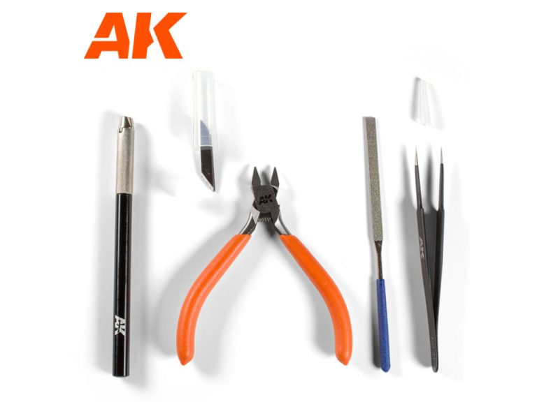 Set de herramientas básicas AK de precisión para maquetas