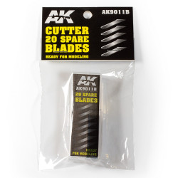 Blíster de recambios para cúter AK de modelismo