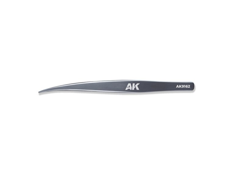 Pinza angular punta fina AK de precisión para modelismo