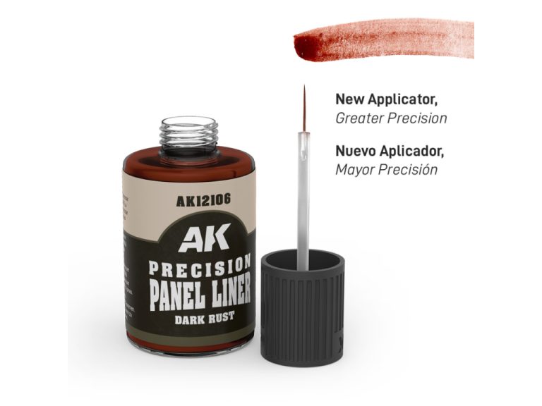 Pincel aplicador de precisión del panelador Dark Rust