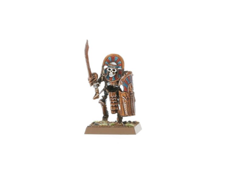 Miniatura montada y pintada de Tomb Guard Tomb Kings