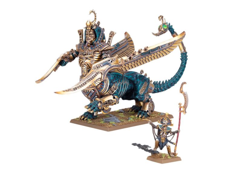 Necrosphinx Tomb Kings montada y pintada