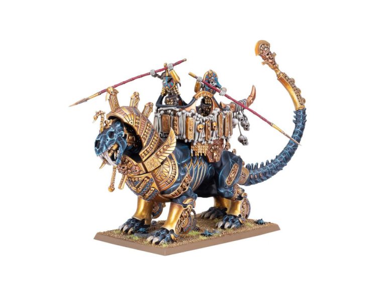 Khemrian Warsphinx de Tomb Kings montada en peana