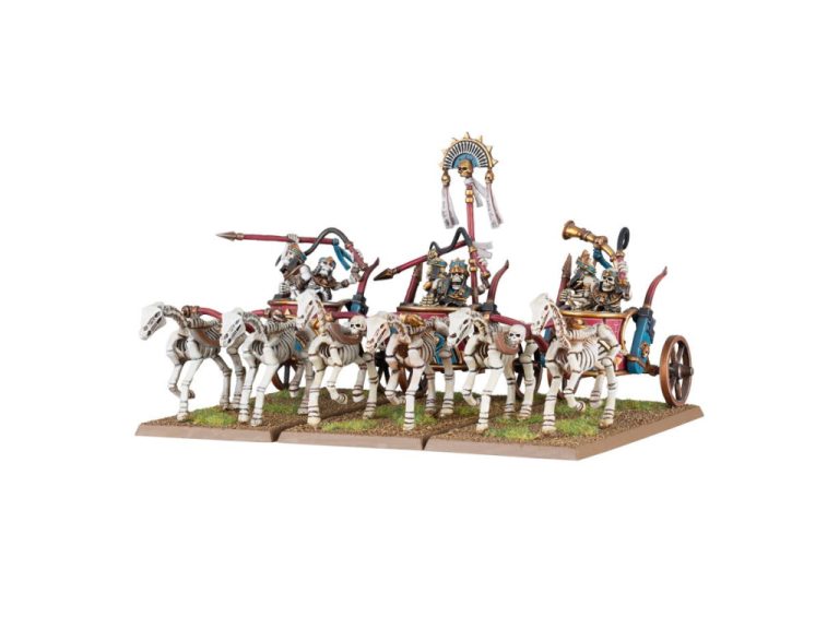 Skeleton Chariots Tomb Kings montados y pintados