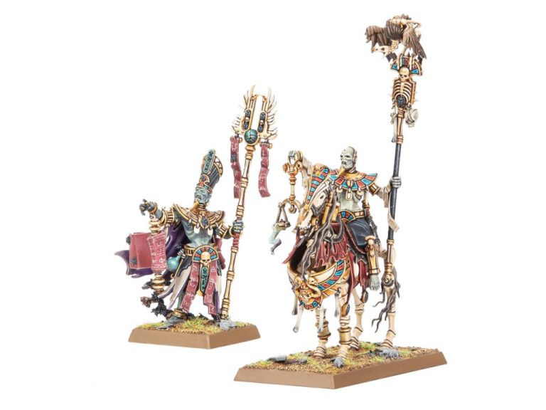 Liche Priests Tomb Kings montados y pintados