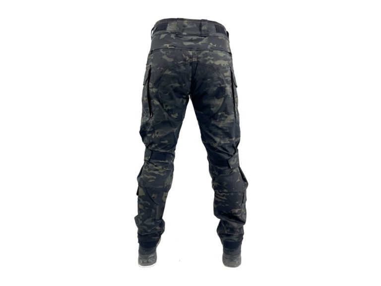 Vista trasera del pantalón G3M Conquer Multicam Black