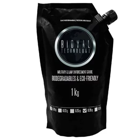 BOLAS BIODEGRADABLES BIOVAL GRAMAJE 0.28G