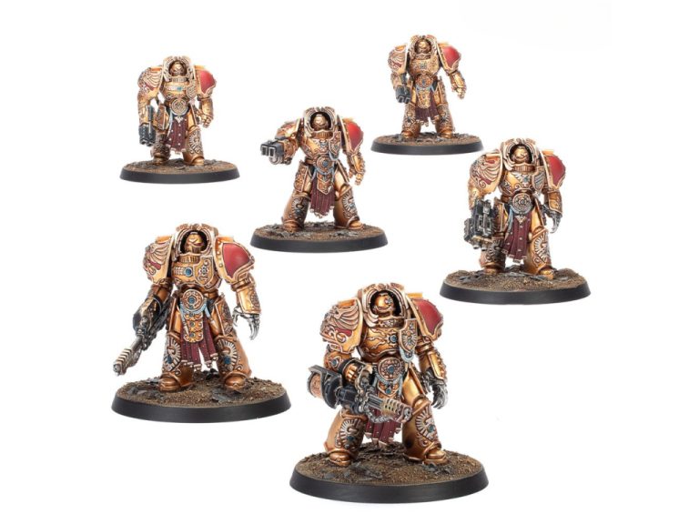 Miniaturas de Exterminadores Aquilon pintadas