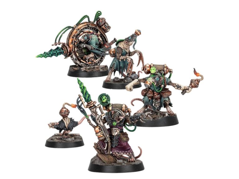 Banda de Skaven Tuneladores de Zikkit montados y pintados