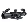 Mira visor 1.5x-4x JS Tactical negra con retícula iluminada y rieles