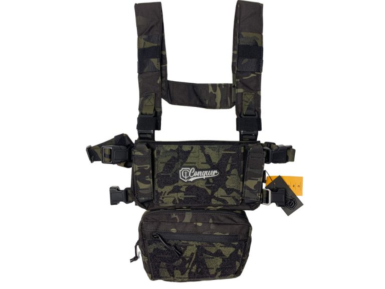 Chest Rig Conquer Core Multicam Black vista frontal