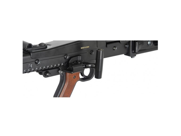 Lancer MG42 WWII Full Metal Aeg Negra Madera Real detalle cuerpo