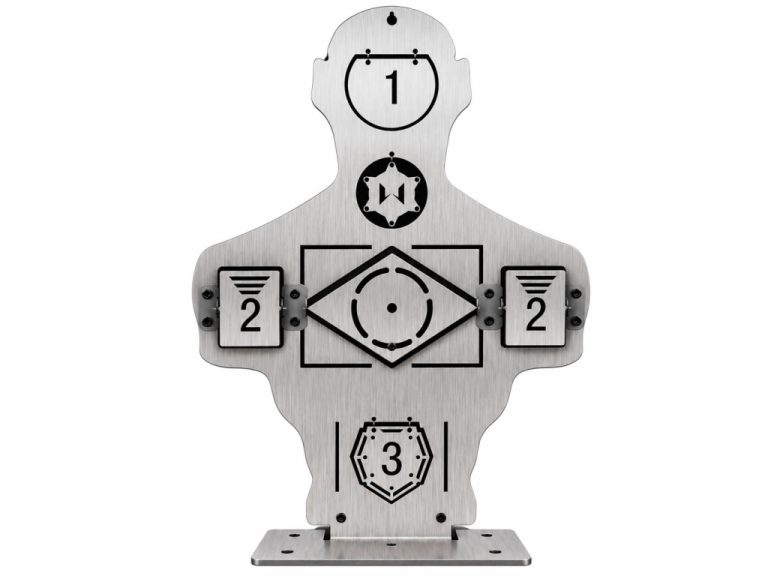 Diana Metal flip target TG-37-SL vista completa frontal