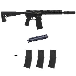 Réplica Secutor Centurion II negro MWS 3 cargadores MWS · VSGun