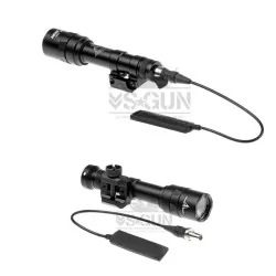 Linterna táctica M600C Ultra 450 lúmenes negra Night Evolution, potente y resistente.