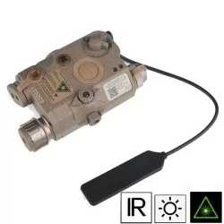 Linterna y módulo láser LA-5C UHP WADSN tan, luz verde e IR.
