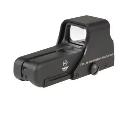 Mira holográfica 552 Eotech negra Theta Optics para airsoft con retícula iluminada.