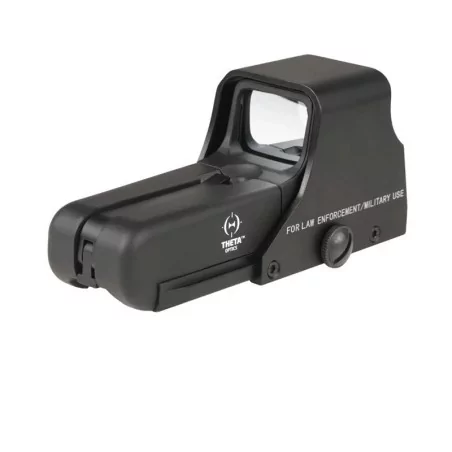 Mira holográfica 552 Eotech negra Theta Optics para airsoft con retícula iluminada.