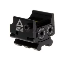 Láser rojo para pistola con rail Picatinny Delta Tactics, preciso y compacto.