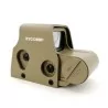 Mira holográfica Eotech 553 tan de Raccoon, ideal para airsoft.