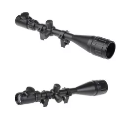 Mira retro-iluminada 6-20x50 de Theta Optics, perfecta para airsoft y precisión.