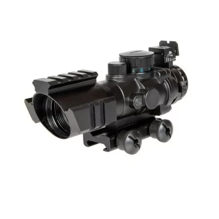 Mira Rhino 4x32 Theta Optics con retroiluminación roja y verde para precisión