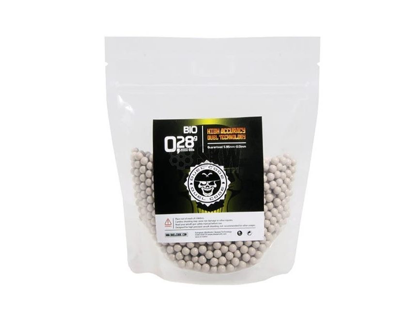 BOLAS DUEL CODE BIO 0,28 G GRIS PERLA 2000 BBS