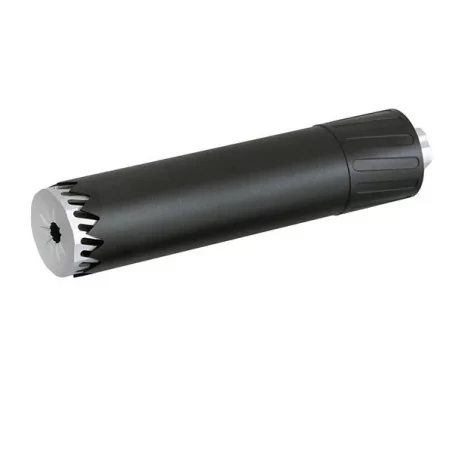 Silenciador Kublai 170 mm negro, resistente y táctico.