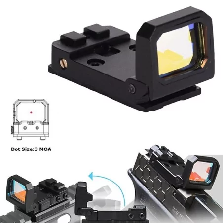 Red Dot Rmr Plegable Pistola Negro