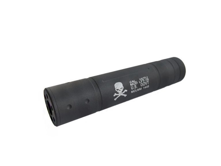 Silenciador 155 mm Calavera - Negro