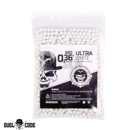 BOLAS DUEL CODE BIO GRAMAJE 0,36G CONTIENE 1000 BBS GRIS PERLA