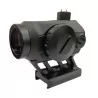 Mira Red Dot Combat Zone T1, montura 45º, luz roja ajustable, regulación en 4 direcciones, metal negro.