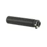 Silenciador 175 mm QD negro con bocacha, montaje rápido y seguro.