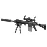Silenciador 175mm QD Con Bocacha Negro