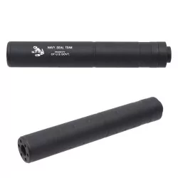Silenciador 196 mm Navy Seal, diseño táctico y resistente.